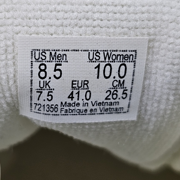 Vans Sk8-Low Checkerboard Banana Cream Sneakers, Men's Size 8.5, Women's 10 - Picture 9 of 9